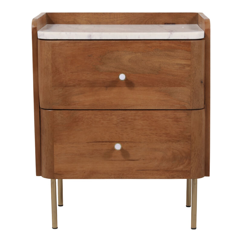 Marble Crest 2-Drawer Accent Table image number 0
