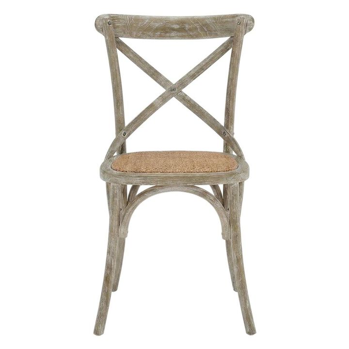 Wooden Dining Side Chairs for Kitchen and Dining Room, Natural, Set of 2