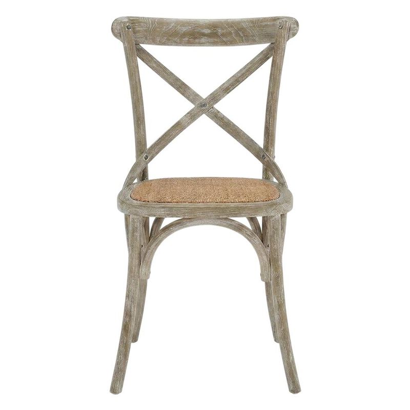 Wooden Dining Side Chairs for Kitchen and Dining Room, Natural, Set of 2 image number 1