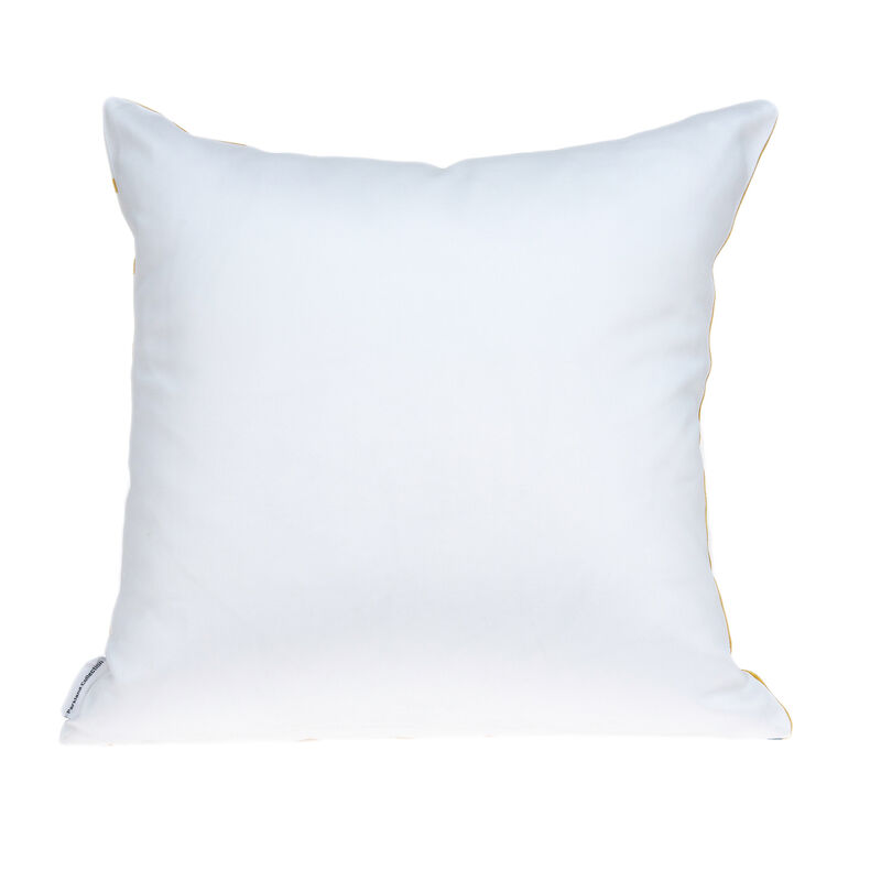 HomeRoots 20" Gold and White Geometric Throw Pillow image number 3