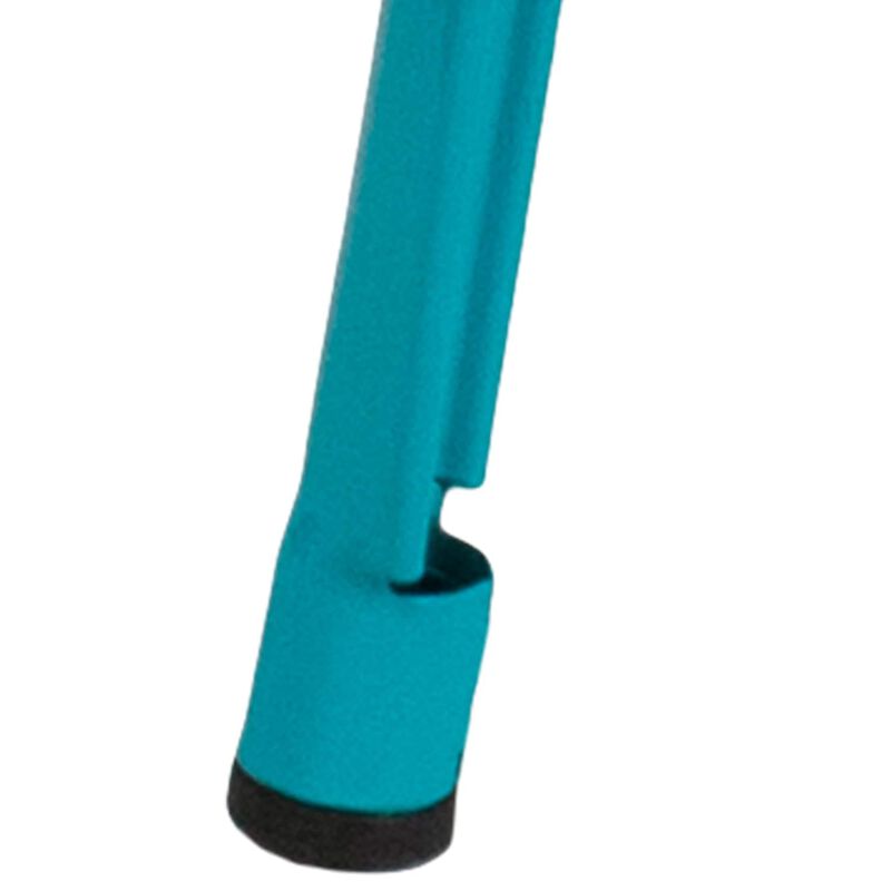 Flash Furniture Commercial Grade 30" High Backless Crystal Teal-Blue Indoor-Outdoor Barstool image number 2