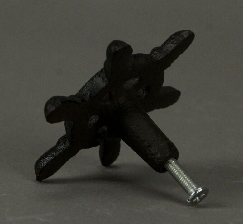 Dark Brown Cast Iron Nautical Ship Wheel Drawer Pulls or Cabinet Knobs Set of 12