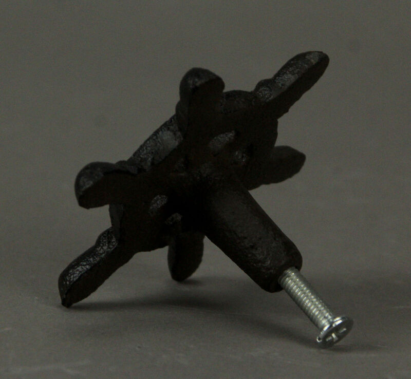 Dark Brown Cast Iron Nautical Ship Wheel Drawer Pulls or Cabinet Knobs Set of 12 image number 1