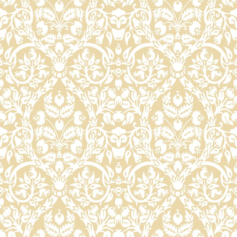 Blooming Garden Damask Yellow Wallpaper 8347 image number 0