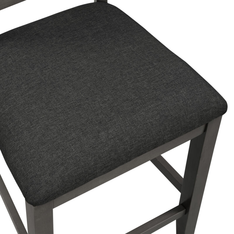 Merax 5 Pieces Counter Height Rustic Dining Table Set