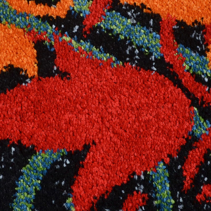 RUGSOTIC CARPETS MACHINE MADE HEATSET POLYPROPYLENE AREA RUGS  - Rectangle Shape, Floral Modern Design, Midium Pile Machine Made Area Rugs for Living Room (M00012) image number 5