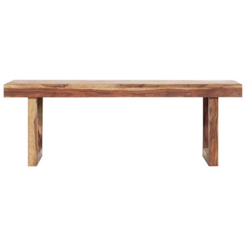 vidaXL Coffee Table 39.4"x19.7"x13.8" Solid Sheesham Wood image number 0
