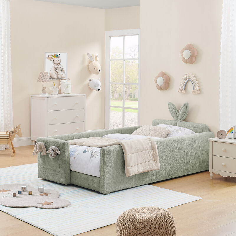 TATEUS Kids Upholstered Bed image number 7