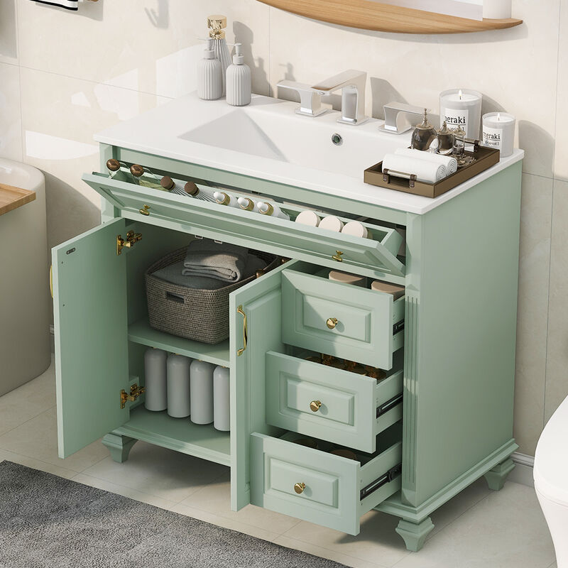Mempra 36" Bathroom Vanity with Sink image number 1