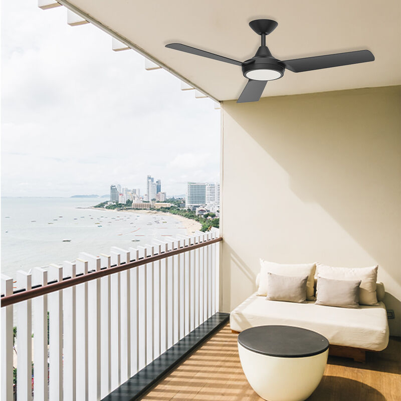 ENLIGHT 52" Smart DC Ceiling Fan with Light, Matter Smart Home Integration, CCT and Dimmable LED, 3 Blades, Damp/Outdoor Covered Rated image number 9