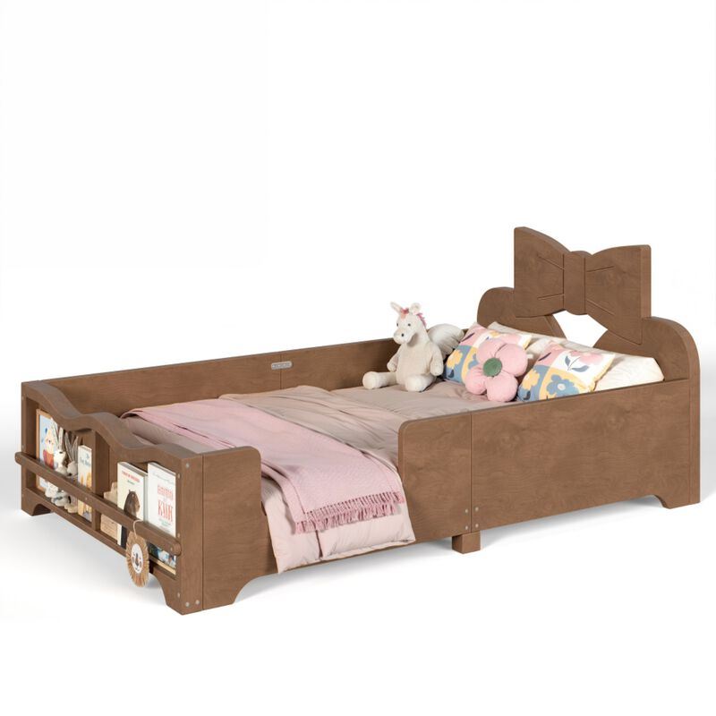 Cugwob Bowknot‑Cutout Kids Low Platform Bed image number 8