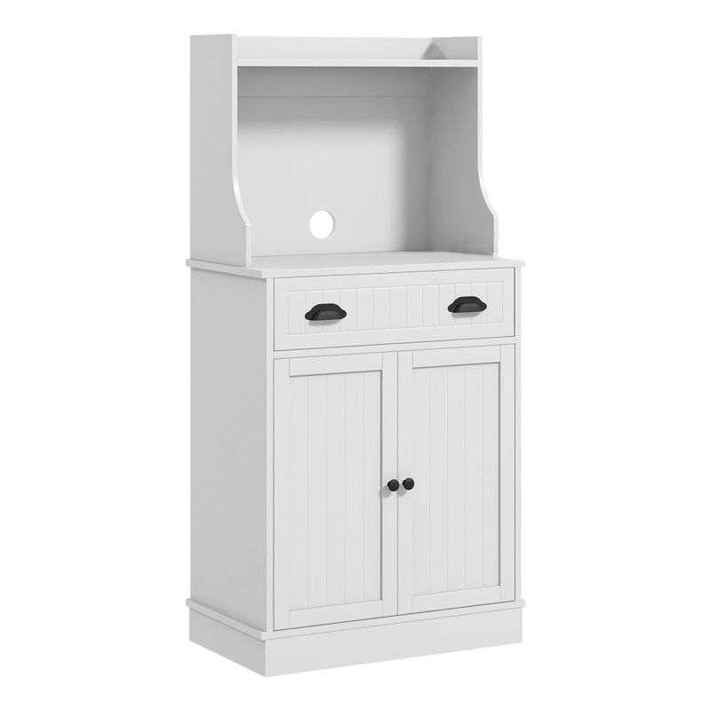 Home Kitchen Microwave Cabinet &ndash; Freestanding Kitchen Bakers Rack with Drawers image number 0