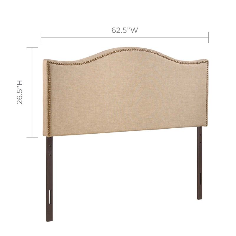Modway - Curl Queen Nailhead Upholstered Headboard image number 3