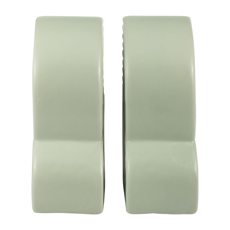 Cer, S/2 13x10" Arches Bookends, Cucumber image number 3