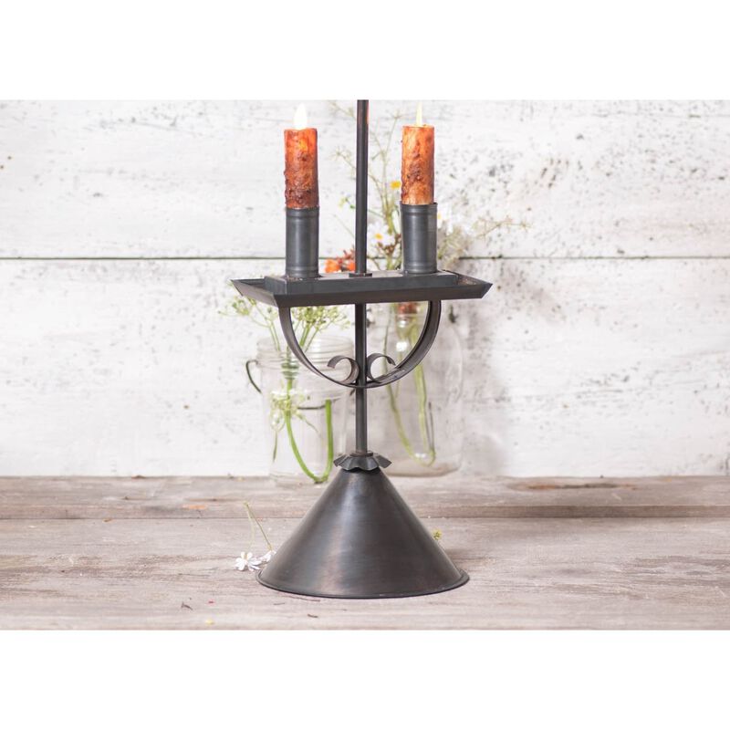 Irvins Country Tinware Rochester Student Lamp In Kettle Black image number 2