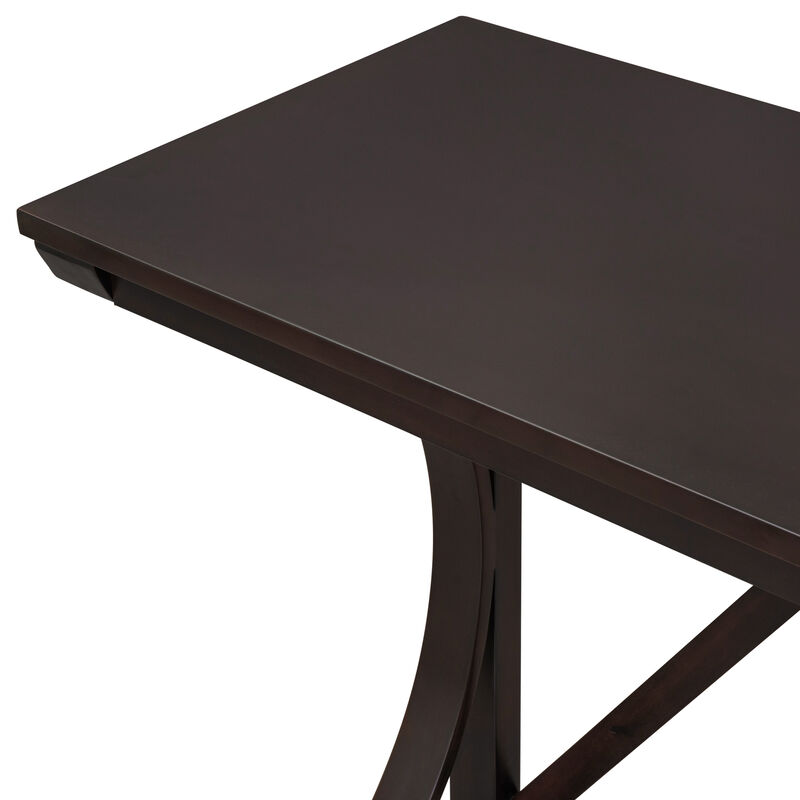 Merax 3-Piece Counter Height Dining Table Set with USB image number 5