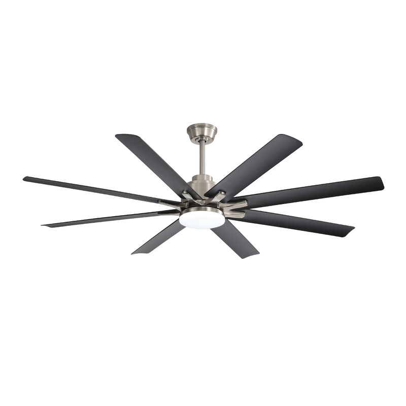 ELEMENT ACE Large 66 Inch Modern Ceiling Fan with Dimmable LED Lighting and Smart Remote Control Featuring Reversible DC Motor image number 0