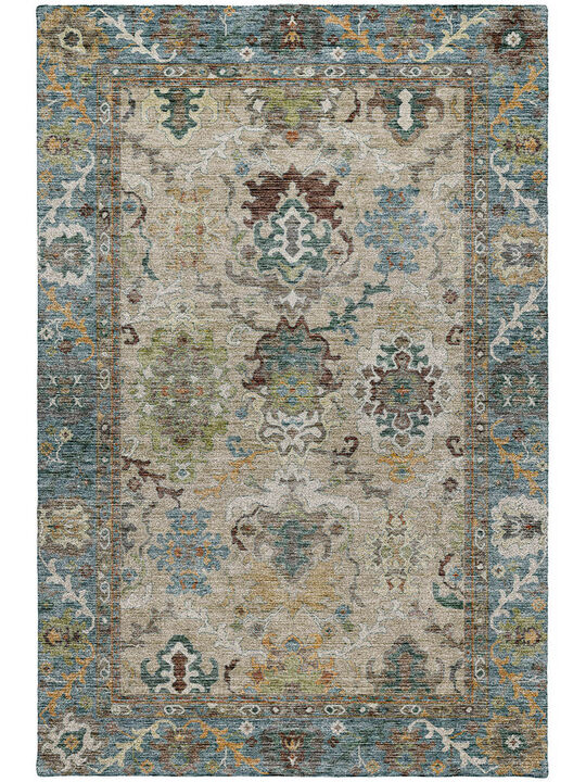 Silk Road SR5 Aqua 3' x 5' Rug