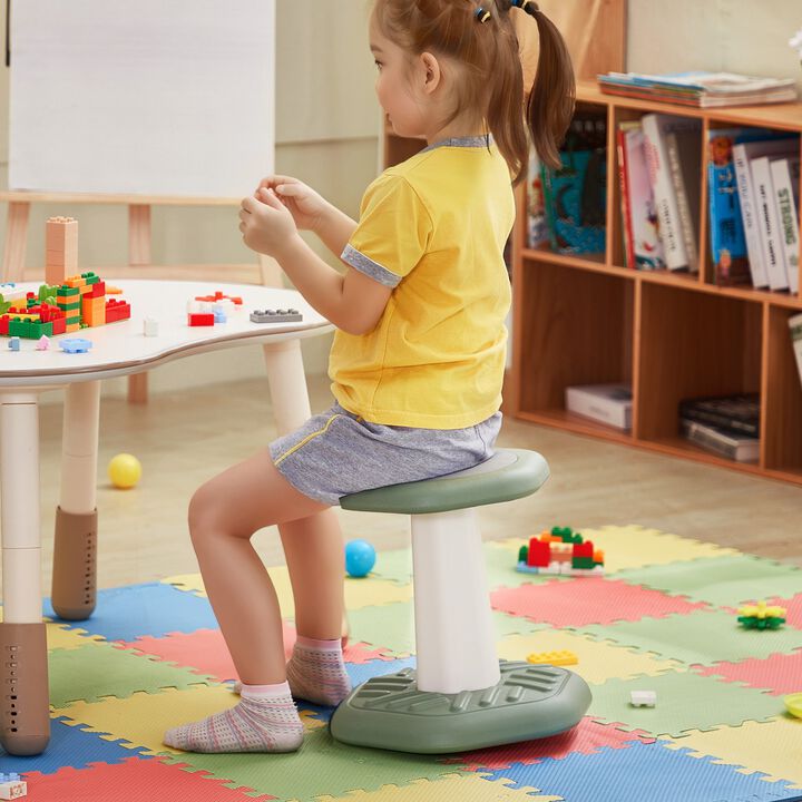 Kids Active Wobble Chair with Soft Cushion Improves Focus and Posture for Classroom