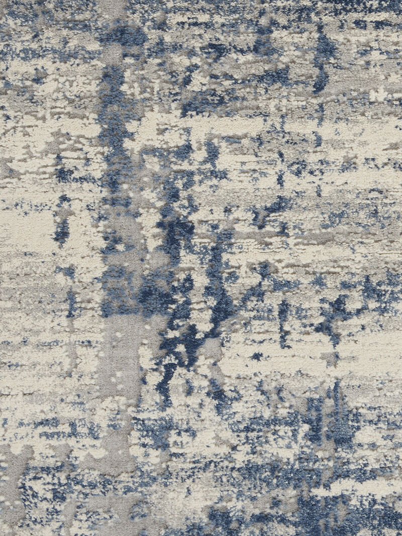 Rustic Textures RUS10 Ivory/Blue 3'11" x 5'11" Rug