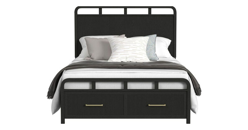 Ridgemont Black California King Storage Bed image number 0