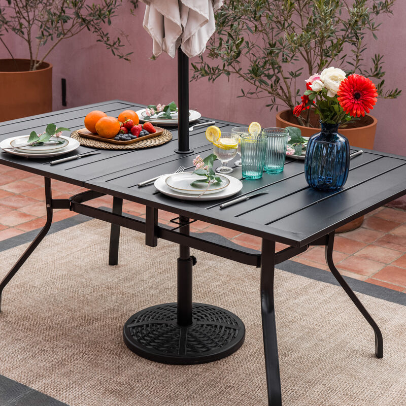 Sour Citrus 26.4 lbs Patio Umbrella Base, Outdoor Heavy Duty Umbrella Stand for Garden, Deck or Lawn