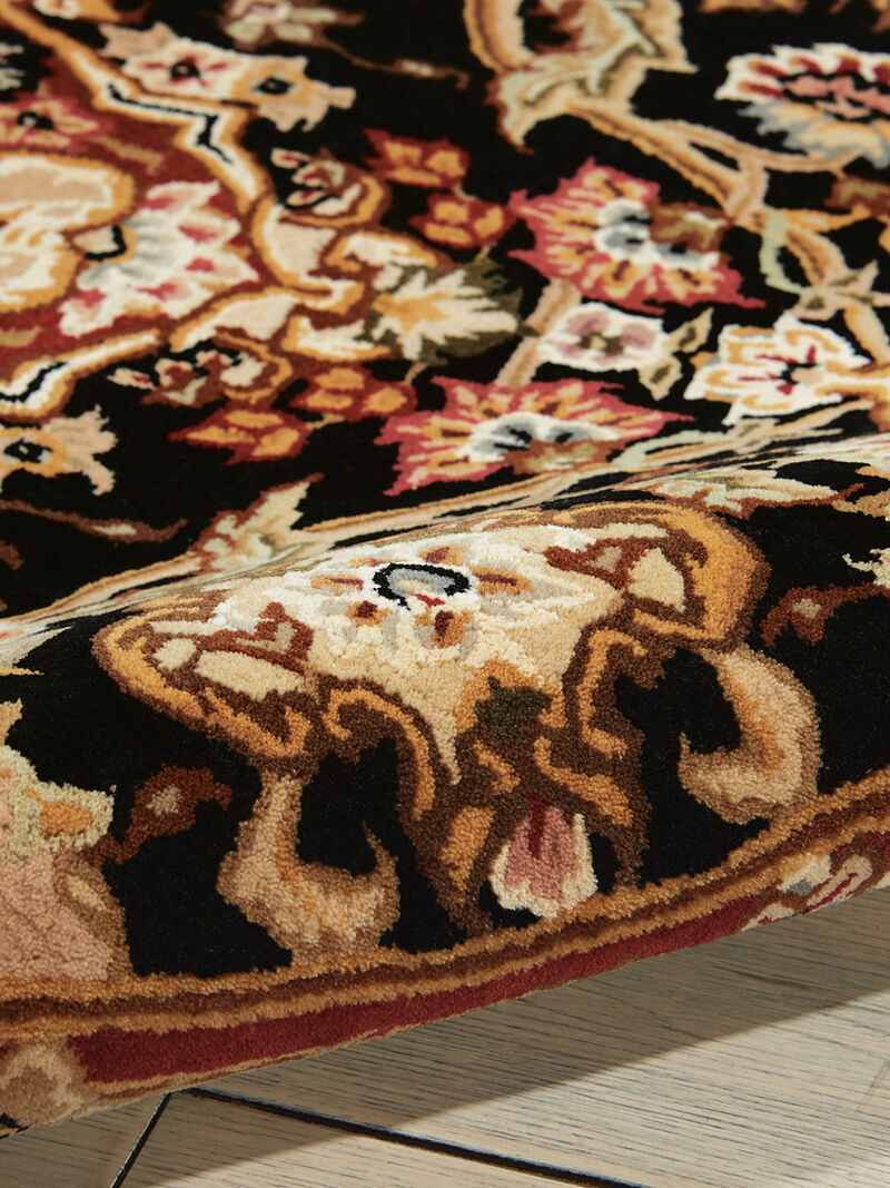 Nourison 2000 2028 Black 4' x Round Rug image number 3