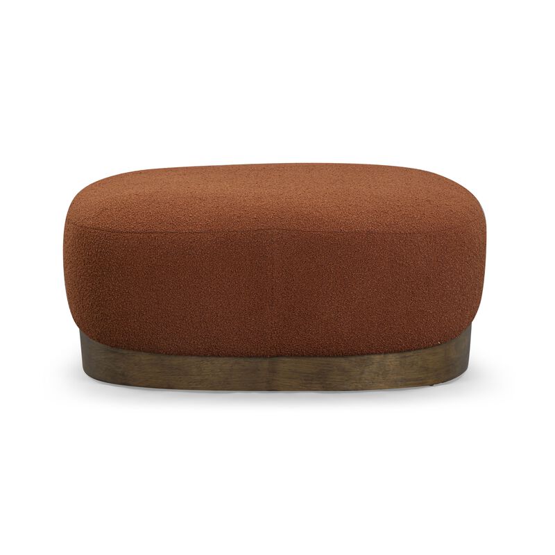 Domina Kale Green Boucle Ottoman image number 2