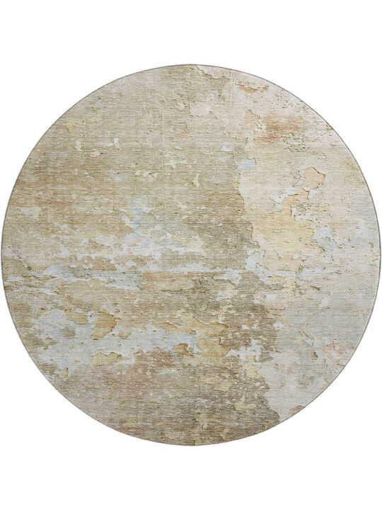 Ravenna RN3 Khaki 8' Round Rug
