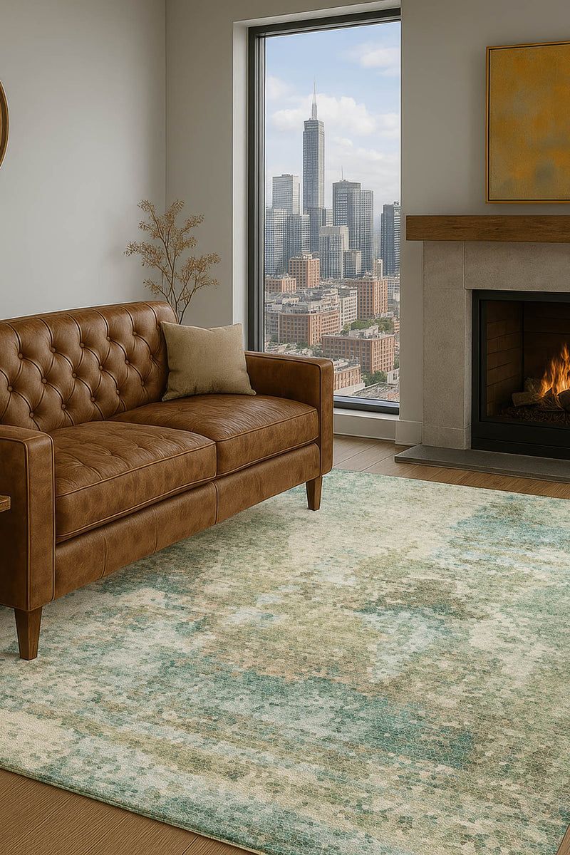 Lumara LM2 Seafoam 9' x 12' Rug image number 1