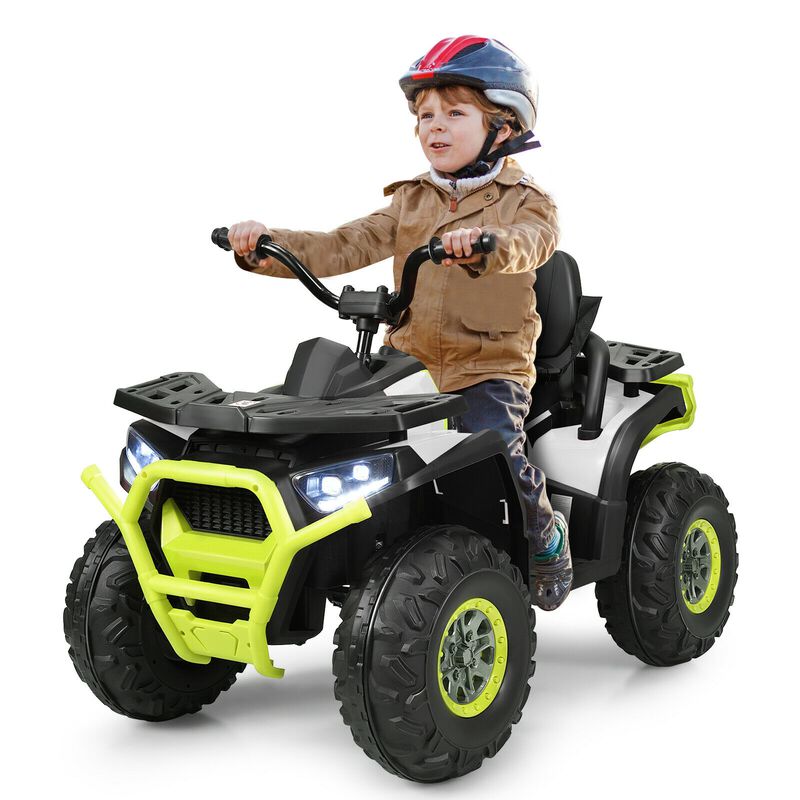12V Kids Ride On ATV 4 Wheel Electric Vehicle with 2 Speeds and Lights image number 3
