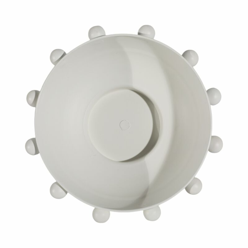 11" Hobnail Bowl, White image number 3