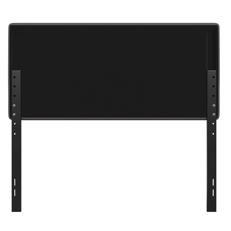 Flash Furniture Full Channel Stitched Fabric Upholstered Headboard, from 44.5" to 57.25" - Gray image number 2