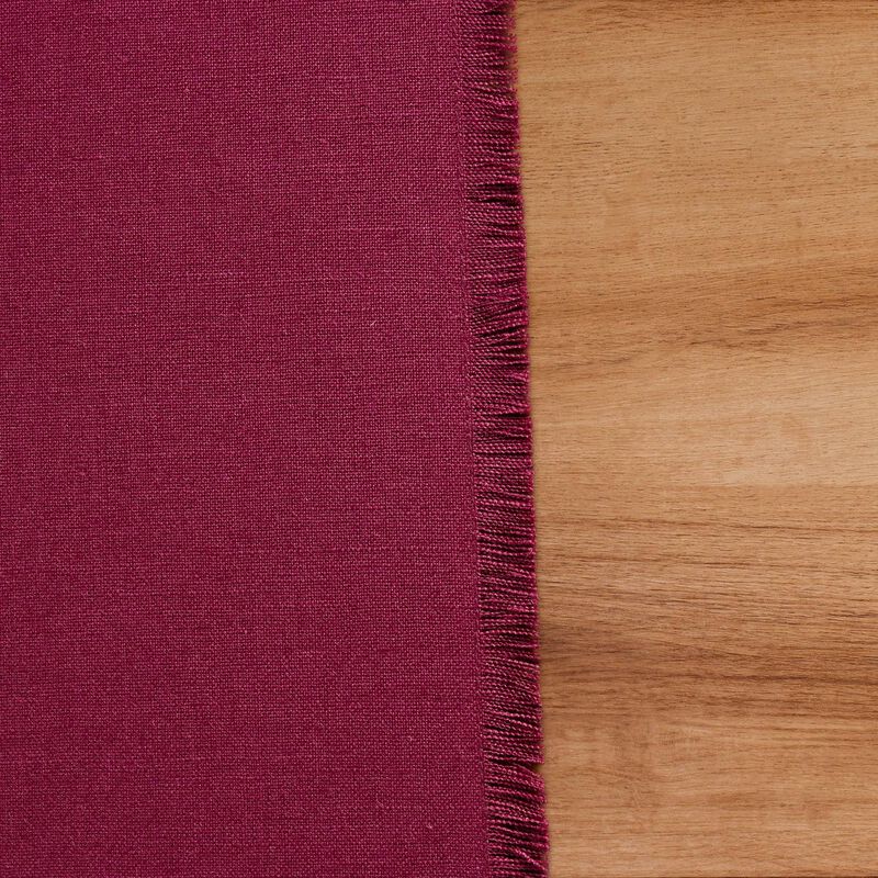 Solino Home 100% Pure Linen Table Runner - Fringe