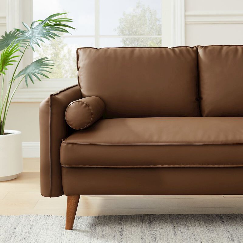 Modway Revive Upholstered Vegan Leather Loveseat