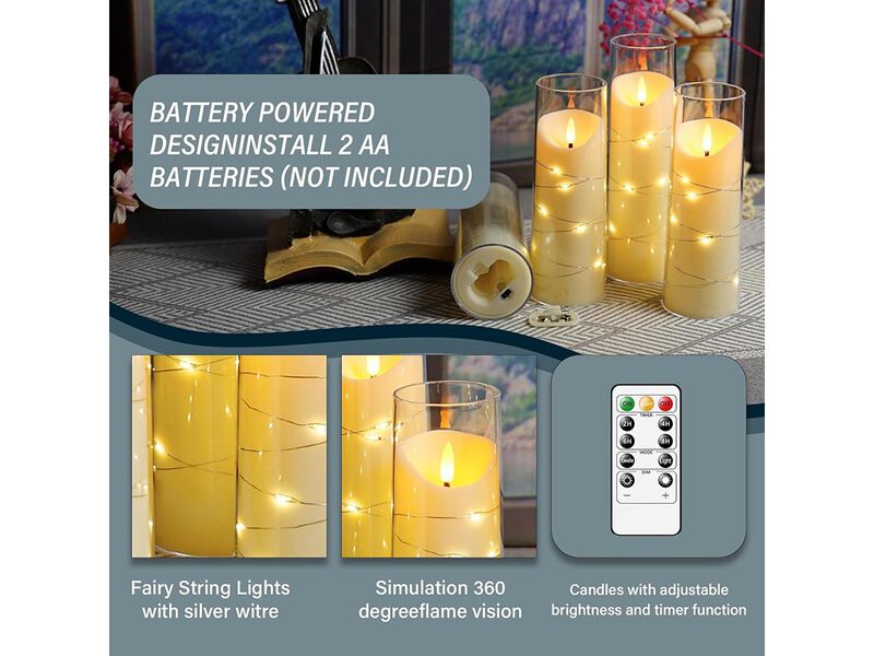 Flameless Candles,  Battery Operated Candles image number 5