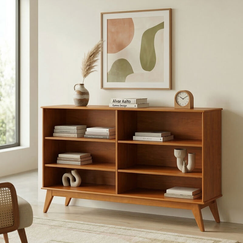 Simpli Home Draper 6 Shelf Bookcase image number 1