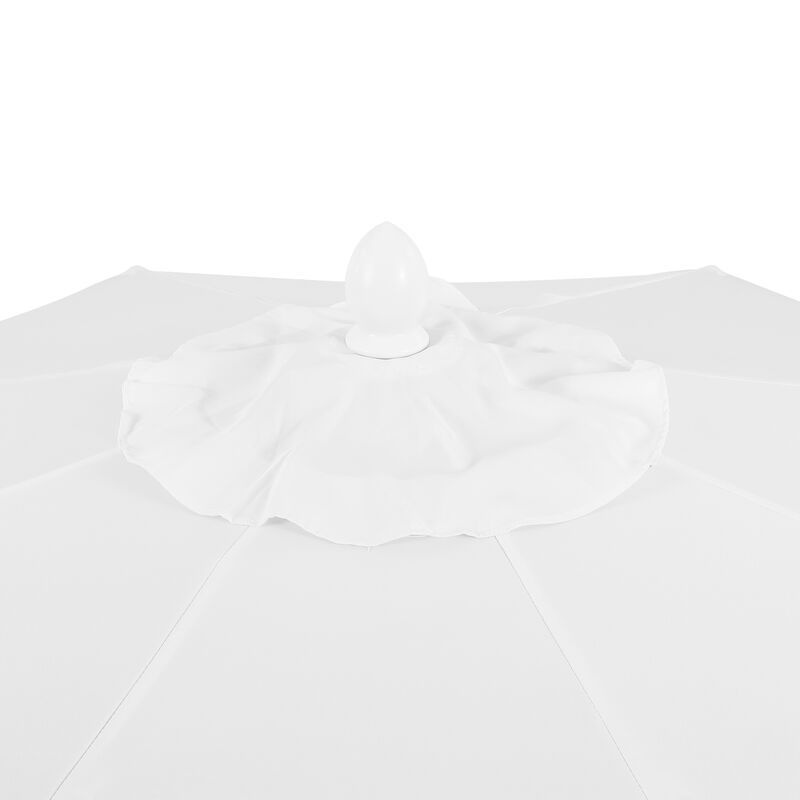 Baiona Classic MidCentury Market Patio Umbrella with UV Protection, Auto-Tilt, Crank and UV Protection