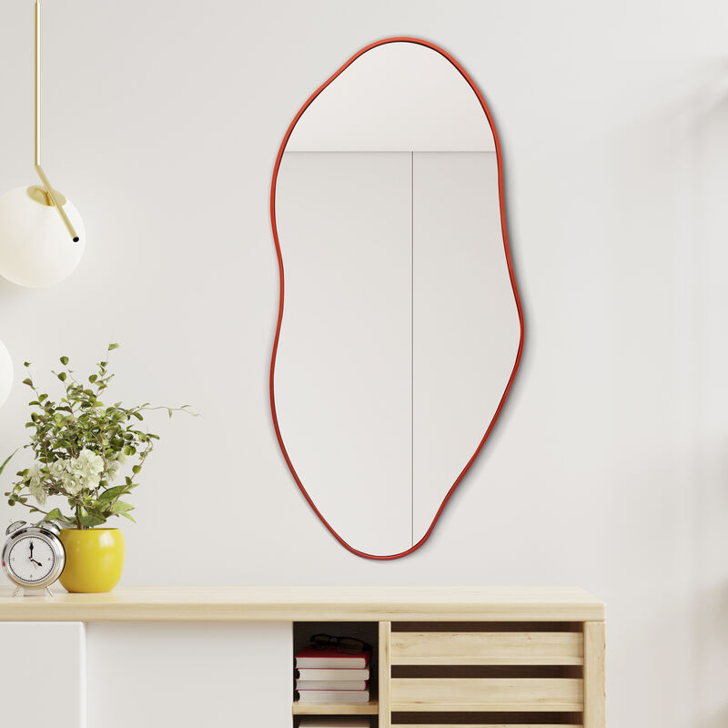 Everly Large Irregular Framed Decorative Wall Mirror
