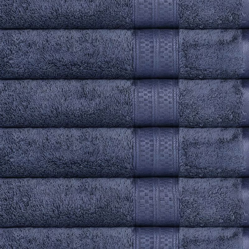 Heavyweight 6 Piece Hand Towel Set with Plush Rayon Blend Fabric image number 2