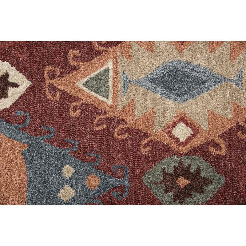 Itasca Red 5' x 8' Hand-Tufted Rug