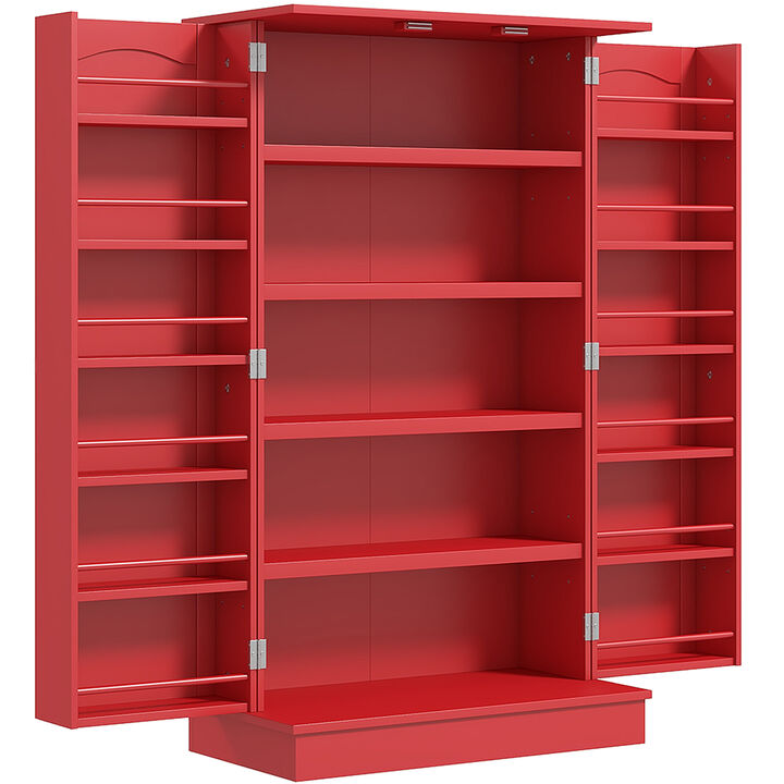 Hivvago Freestanding Kitchen Storage Cabinet with 5-Tier Shelving
