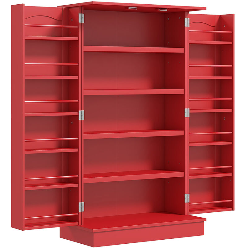 Hivvago Freestanding Kitchen Storage Cabinet with 5-Tier Shelving image number 0