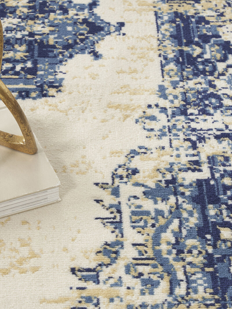 Grafix GRF14 White 8' x Round Rug