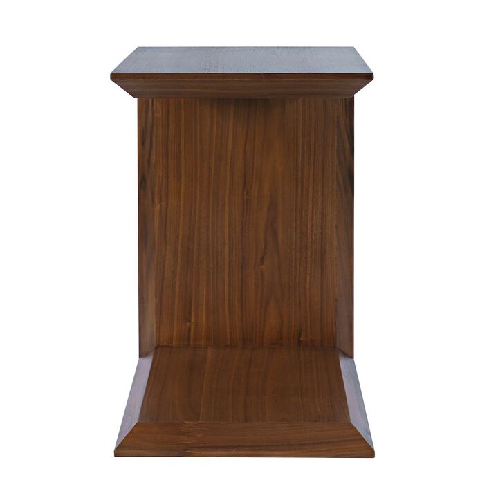 Jofran Nobu Modern Beveled Angle Wood Accent End C-Table