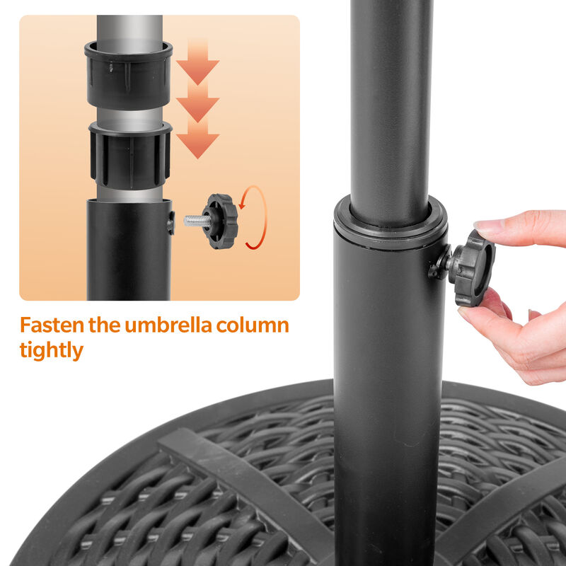 Sour Citrus 26.4 lbs Patio Umbrella Base, Outdoor Heavy Duty Umbrella Stand for Garden, Deck or Lawn