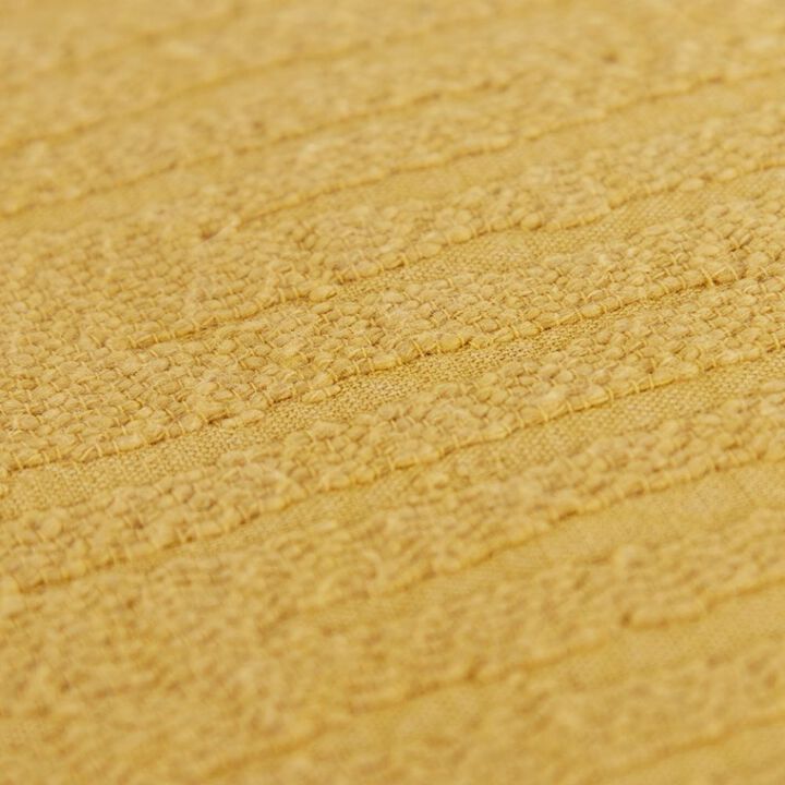 Homezia Gold Solid Tonal Abstract Stripe Throw Pillow