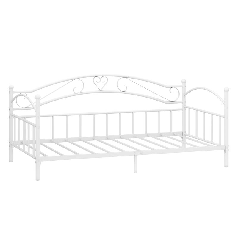 Twin Metal Daybed Frame with Headboard, Modern Bedroom Bed image number 0
