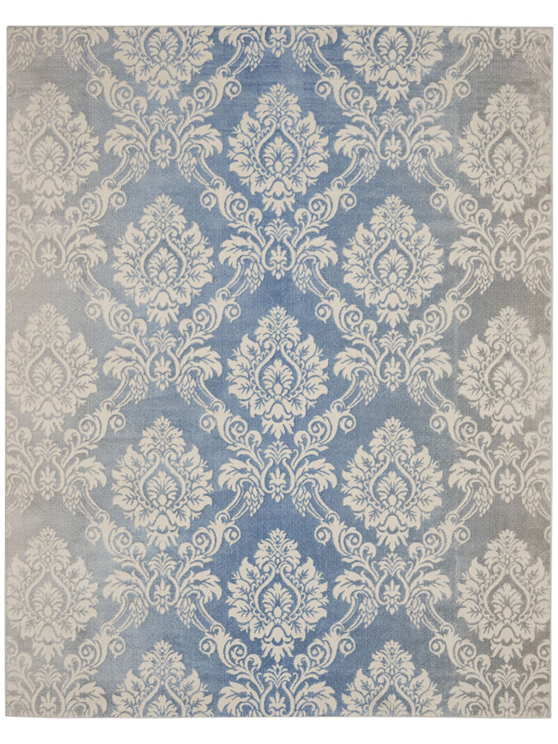 Elation ETN03 Ivory/Blue 9' x 12' Rug