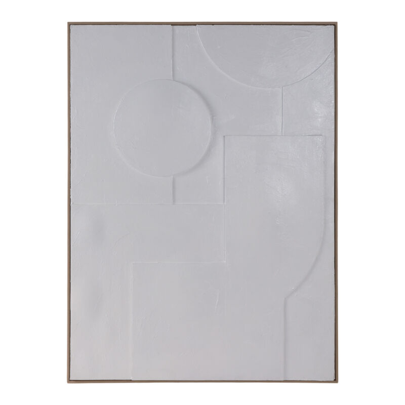 36x48 Geometric 3-dimensional Wall Art, White image number 0